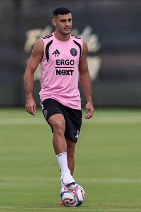 FORT LAUDERDALE, FL - JULY 24: German Berterame (19) of Inter Miami CF is seen during an Inter Miami Training Session at Florida Blue Training Center on July 24, 2026 in Fort Lauderdale, Florida. (Photo by Chris Arjoon Icon Sportswire) SOCCER: JULY 24 Inter Miami CF Training EDITORIAL USE ONLY Icon26072400000010