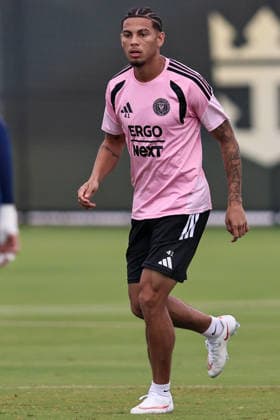 FORT LAUDERDALE, FL - JULY 24: David Ruiz (41) of Inter Miami CF is seen during an Inter Miami Training Session at Florida Blue Training Center on July 24, 2026 in Fort Lauderdale, Florida. (Photo by Chris Arjoon Icon Sportswire) SOCCER: JULY 24 Inter Miami CF Training EDITORIAL USE ONLY Icon26072400000013