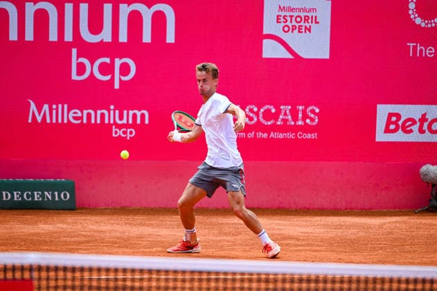 July 24, 2026, Lisbon, Lisbon, Portugal: LUCA VAN ASSCHE in action during the Quarter-finals at the Millennium Estoril Open ATP, Tennis Herren tennis tournament at Clube de Tenis do Estoril. Millennium Estoril Open 2026  - ZUMAr238 20260724_zip_r238_037 Copyright: xRicardoxRochax
