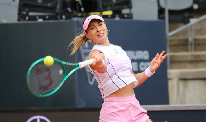 MSC Hamburg Ladies Open WTA, Tennis Damen 250) am Rothenbaum: Paula Badosa (Spanien) im Viertelfinale. *** MSC Hamburg Ladies Open WTA 250 at Rothenbaum: Paula Badosa of Spain Advances to the Quarterfinals