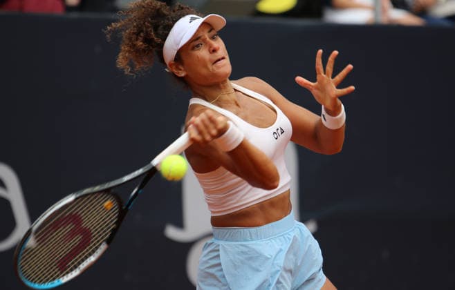 MSC Hamburg Ladies Open WTA, Tennis Damen 250) am Rothenbaum: Mayar Sherif (Ägypten) im Viertelfinale. *** MSC Hamburg Ladies Open WTA 250 at Rothenbaum: Mayar Sherif of Egypt Advances to the Quarterfinals