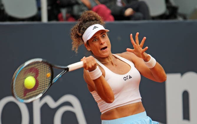 MSC Hamburg Ladies Open WTA, Tennis Damen 250) am Rothenbaum: Mayar Sherif (Ägypten) im Viertelfinale. *** MSC Hamburg Ladies Open WTA 250 at Rothenbaum: Mayar Sherif of Egypt Advances to the Quarterfinals