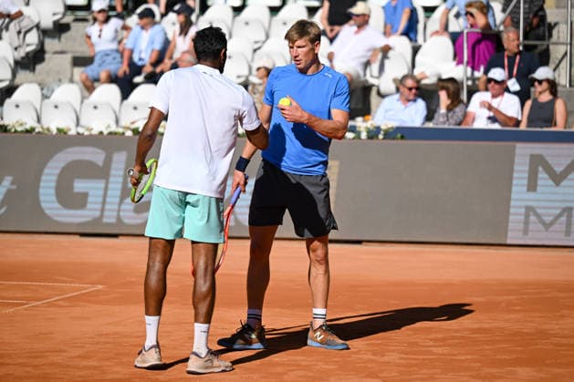 TENNIS - ATP, Tennis Herren Generali Open 2026 KITZBUEHEL,AUSTRIA,24.JUL.26 - TENNIS - ATP World Tour, Generali Open. Image shows N Sriram Balaji (IND) and Andre Goransson (SWE).  GEPAxpictures xDanielxSchoenherr