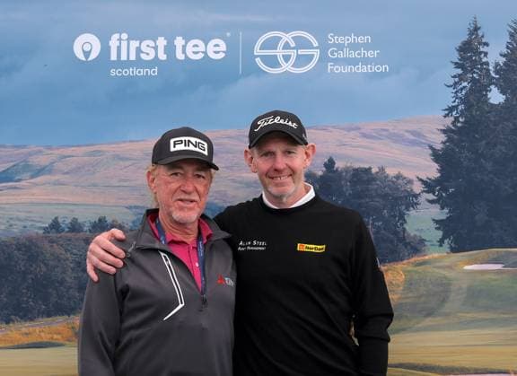 UK: The ISPS HANDA Senior Open Championship at King‚Äôs Course, Gleneagles, Scotland on 24 July 2026: Pictured: Miguel Angel Jimenez (ESP) gave a golf masterclass to youngsters as part of First Tee Stephen Gallacher Foundation during the second round of the ISPS Handa Senior Open Championship 2026 Gleneagles King‚Äôs Course Scotland Scotland Copyright: xAlexxToddx