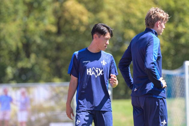 24.07.2026, Bad Wörishofen, Deutschland. 2. Bundesliga: Der SV Darmstadt 98 absolviert das Abschlusstraining im Sommertrainingslager vor dem Testspiel. Hiroki Akiyama (SV Darmstadt 98) *** July 24, 2026, Bad Wörishofen, Germany, 2. Bundesliga: SV Darmstadt 98 completes its final training session at summer training camp ahead of the exhibition match. Hiroki Akiyama, SV Darmstadt 98