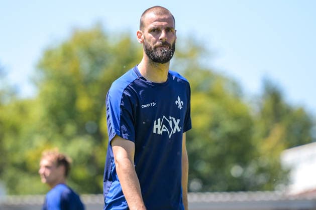 24.07.2026, Bad Wörishofen, Deutschland. 2. Bundesliga: Der SV Darmstadt 98 absolviert das Abschlusstraining im Sommertrainingslager vor dem Testspiel. Aleksandar Vukotic (SV Darmstadt 98) *** July 24, 2026, Bad Wörishofen, Germany, 2. Bundesliga: SV Darmstadt 98 completes its final training session at summer training camp ahead of the friendly match. Aleksandar Vukotic, SV Darmstadt 98