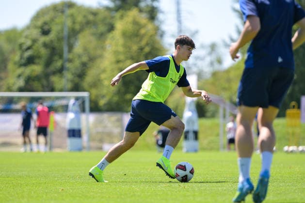 24.07.2026, Bad Wörishofen, Deutschland. 2. Bundesliga: Der SV Darmstadt 98 absolviert das Abschlusstraining im Sommertrainingslager vor dem Testspiel. Noah Weisshaupt (SV Darmstadt 98) *** July 24, 2026, Bad Wörishofen, Germany, 2. Bundesliga: SV Darmstadt 98 completes its final training session at summer training camp ahead of the friendly match. Noah Weisshaupt, SV Darmstadt 98