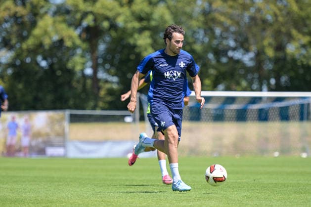 24.07.2026, Bad Wörishofen, Deutschland. 2. Bundesliga: Der SV Darmstadt 98 absolviert das Abschlusstraining im Sommertrainingslager vor dem Testspiel. Christopher Lannert (SV Darmstadt 98) *** July 24, 2026, Bad Wörishofen, Germany, 2. Bundesliga: SV Darmstadt 98 holds its final training session at summer training camp ahead of the friendly match. Christopher Lannert, SV Darmstadt 98