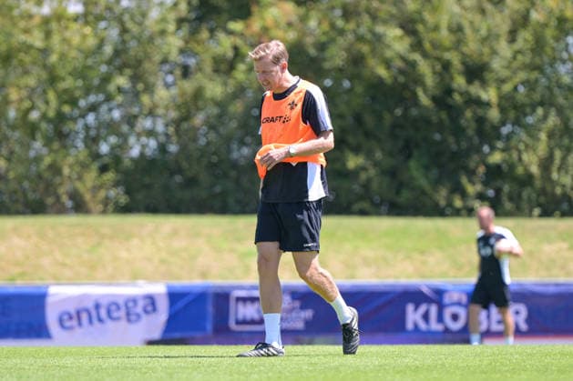 24.07.2026, Bad Wörishofen, Deutschland. 2. Bundesliga: Der SV Darmstadt 98 absolviert das Abschlusstraining im Sommertrainingslager vor dem Testspiel. Cheftrainer Florian Kohfeldt (SV Darmstadt 98) *** July 24, 2026, Bad Wörishofen, Germany, 2. Bundesliga: SV Darmstadt 98 completes its final training session at summer training camp ahead of the exhibition match. Head Coach Florian Kohfeldt, SV Darmstadt 98