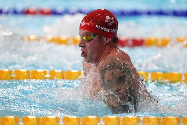 July 24, 2026, Glasgow, Scotland, Great Britain: ADAM RAMSAY-PEATY of England in the Men s 100m Breaststroke Heats of the Commonwealth Games Glasgow 2026 at the Tollcross International Swimming Centre in Glasgow, Scotland Glasgow Great Britain - ZUMAc179 20260724_zep_c179_185 Copyright: xMickaelxChavetx