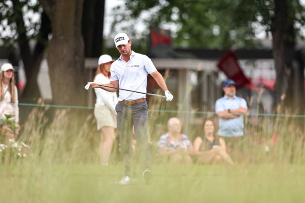 Golf 2026: PGA, Golf Herren 3M Open: Round 2 Austin Eckroat of the United States reacts after his tee shot on the 13th tee during the second round of the 2026 3M Open at TPC Twin Cities on July 24, 2026 in Blaine, Minnesota. Steven Garcia CSM (Credit Image: Â Steven Garcia Cal Media) Blaine Minnesota USA EDITORIAL USE ONLY Copyright: xx ZUMA-20260724_zma_c04_018.jpg StevenxGarciax csmphotothree505770