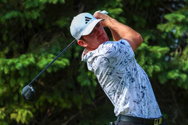 July 24, 2026, Blaine, Minnesota, United States: NICK DUNLAP watches his drive at hole two. This is the second day of the at TPC Twin Cities in Blaine Minnesota. 2026 PGA, Golf Herren 3M Open - Day 2  - ZUMAt166 20260724_zsp_t166_065 Copyright: xMichaelxTurnerx