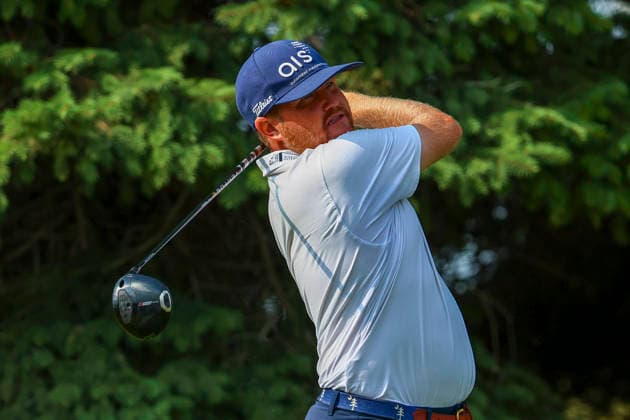 July 24, 2026, Blaine, Minnesota, United States: ZAC BLAIR hits a drive at hole two. This is the second day of the at TPC Twin Cities in Blaine Minnesota. 2026 PGA, Golf Herren 3M Open - Day 2  - ZUMAt166 20260724_zsp_t166_068 Copyright: xMichaelxTurnerx