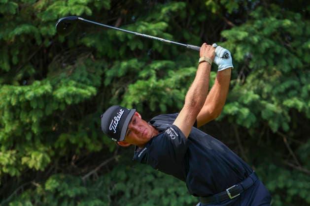 July 24, 2026, Blaine, Minnesota, United States: JACKSON KOIVUN drives the ball at hole two. This is the second day of the at TPC Twin Cities in Blaine Minnesota. 2026 PGA, Golf Herren 3M Open - Day 2  - ZUMAt166 20260724_zsp_t166_070 Copyright: xMichaelxTurnerx