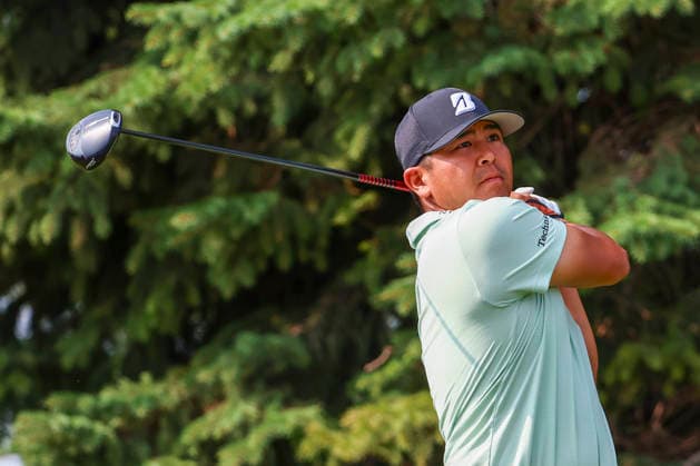 July 24, 2026, Blaine, Minnesota, United States: KURT KITAYAMA drives the ball at hole two. This is the second day of the at TPC Twin Cities in Blaine Minnesota. 2026 PGA, Golf Herren 3M Open - Day 2  - ZUMAt166 20260724_zsp_t166_071 Copyright: xMichaelxTurnerx