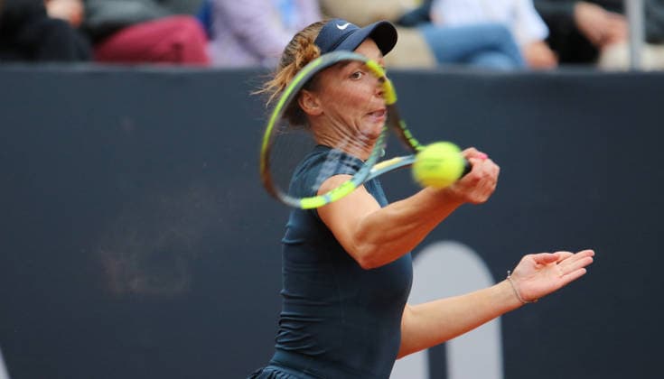 MSC Hamburg Ladies Open WTA, Tennis Damen 250) am Rothenbaum: Tamara Korpatsch (Deutschland) im Viertelfinale. *** MSC Hamburg Ladies Open WTA 250 at Rothenbaum: Tamara Korpatsch of Germany Advances to the Quarterfinals