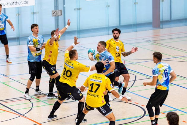 24.07.2026, GER, Handball, Maenner, Saison 26 27, Opel 1.Bl 2.Bl. Testspiel, ThSV Eisenach - HSC 2000 Coburg Vukasin Antonijevic (ThSV Eisenach, 41) Meiningen Reinhard-Kupietz-Halle Thueringen Deutschland *** July 24, 2026, GER, Handball, Men, Season 26–27, Opel 1st Division, 2nd Division Friendly Match, ThSV Eisenach vs. HSC 2000 Coburg, Vukasin Antonijevic (ThSV Eisenach), 41 Meiningen, Reinhard Kupietz, Halle, Thuringia, Germany