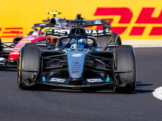 George Russell (Mercedes AMG Petronas F1 Team, 63), HUN, Formel 1 Weltmeisterschaft, Grosser Preis von Ungarn, Hungaroring, Trainingstag, Freies Training 2, Saison 2026, 24.07.2026, HUN, Formel 1 Weltmeisterschaft, Grosser Preis von Ungarn, Hungaroring, Trainingstag, Freies Training 2, Saison 2026, 24.07.2026 Mogyorod *** George Russell, Mercedes AMG Petronas F1 Team, 63, HUN, Formula 1 World Championship, Hungarian Grand Prix, Hungaroring, Practice Day, Free Practice 2, 2026 Season, July 24, 2026, HUN, Formula 1 World Championship, Hungarian Grand Prix, Hungaroring, Practice Day, Free Practice 2, 2026 Season, July 24, 2026, Mogyorod Copyright: xEibner-Pressefoto FlorianxSchustx EP_FSU