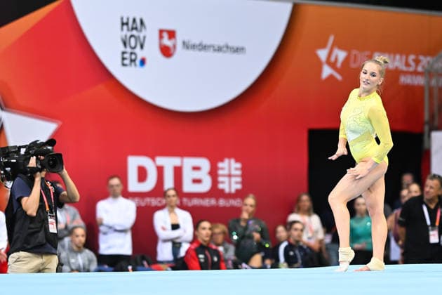 Karina Schoenmaier (TuS 1861 Chemnitz-Altendorf e.V.) DIE FINALS 2026 - Deutsche Meisterschaften Geraeteturnen Mehrkampf Frauen, 24.07.2026 DIE FINALS 2026 - Deutsche Meisterschaften Geraeteturnen Mehrkampf Frauen, 24.07.2026 Hannover *** Karina Schoenmaier TuS 1861 Chemnitz Altendorf e.V. THE FINALS 2026 German Artistic Gymnastics Championships Women’s All-Around, July 24, 2026 THE FINALS 2026 German Artistic Gymnastics Championships Women’s All-Around, July 24, 2026, Hanover Copyright: xEibner-Pressefoto xHoepnerx EP_PHR