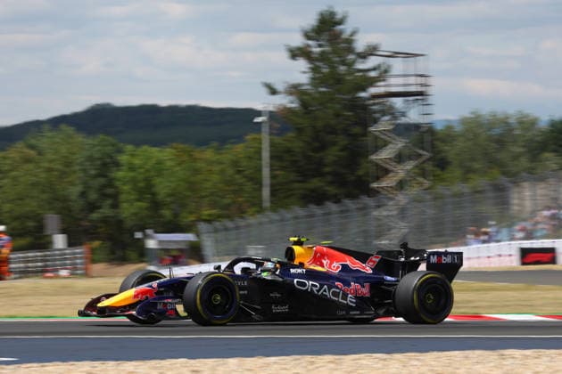 F1 Hungarian Gran Prix Isack Hadjar of Oracle Red Bull Racing on track during practice ahead of the F1 Grand Prix of Hungary at Hungaroring on July 24, 2026 in Mogyorod, Hungary. Mogyorod Hungaroring Hungary Copyright: xMarcoxCanonierox