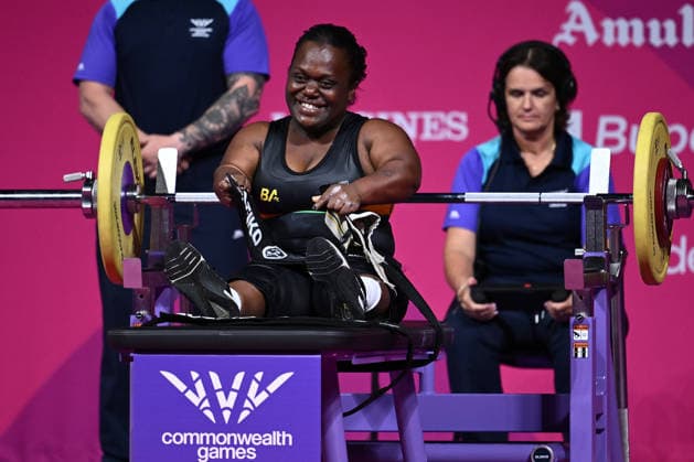 COM26 PARA POWERLIFTING, Marek Sahi of Vanuatu competes in the Women s Heavyweight Para Powerlifting during the Glasgow 2026 Commonwealth Games at the SEC Armadillo in Glasgow, Scotland, Friday, July 24, 2026. ( NO ARCHIVING, EDITORIAL USE ONLY Glasgow Scotland United Kingdom  Copyright: xJOELxCARRETTx 20260725129468948200