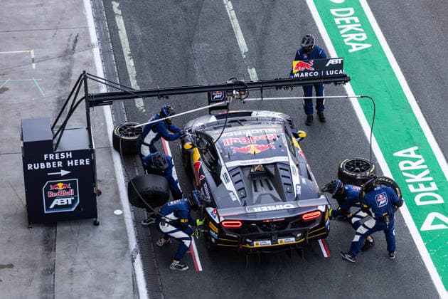 GER, DTM, 9. & 10. Lauf, Motorsport Arena Oschersleben 24.07.2026, Motorsport Arena, Oschersleben, GER, DTM, 9. & 10. Lauf, Motorsport Arena Oschersleben Luca Engstler, Team Abt Lamborghini Temerario GT3 Â Foto: Alexander Trienitz Oschersleben Motorsport Arena Sachsen-Anhalt Deutschland *** GER, DTM, Round 9 of 10, Motorsport Arena Oschersleben, July 24, 2026, Motorsport Arena, Oschersleben, GER, DTM, Round 9 of 10, Motorsport Arena Oschersleben Luca Engstler, Team Abt Lamborghini Temerario GT3 Photo by Alexander Trienitz Oschersleben Motorsport Arena Saxony-Anhalt Germany