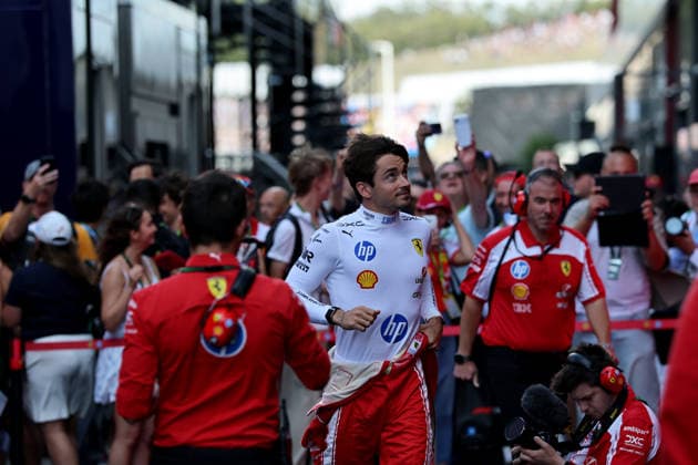 Ahead of the Formula 1 Hungarian Grand Prix MOGYOROD, HUNGARY - JULY 24: Charles Leclerc of Scuderia Ferrari looks on during the first practice session ahead of the 2026 Formula 1 Hungarian Grand Prix at the Hungaroring in Mogyorod, Hungary, on July 24, 2026. Arpad Kurucz Anadolu Mogyorod Hungary. Editorial use only. Please get in touch for any other usage.  Copyright: x2026xAnadoluxArpadxKuruczx