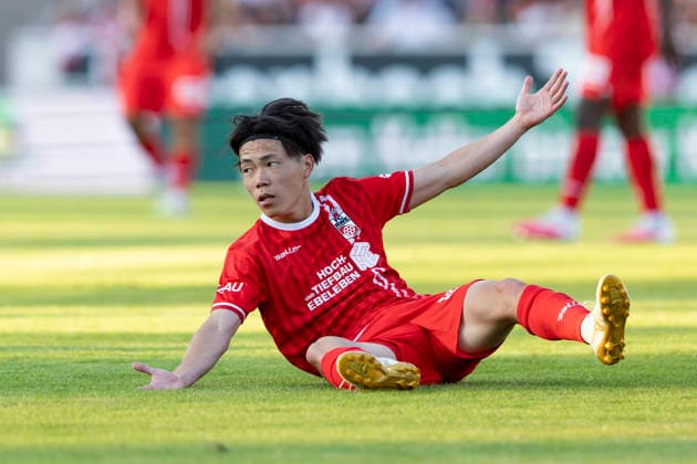 Regionalliga Nordost: FC Rot-Weiß Erfurt vs. BFC Dynamo; Erfurt; 24.07.2026 Hinata Gonda ( 34; FC Rot-Weiß Erfurt) Regionalliga Nordost: FC Rot-Weiß Erfurt vs. BFC Dynamo; Steigerwaldstadion Erfurt; 24.07.2026 *** Regionalliga Nordost: FC Rot Weiß Erfurt vs. BFC Dynamo Erfurt, July 24, 2026; Hinata Gonda, 34; FC Rot Weiß Erfurt; Regionalliga Nordost: FC Rot Weiß Erfurt vs. BFC Dynamo, Steigerwaldstadion, Erfurt, July 24, 2026 Copyright: xBEAUTIFULxSPORTS Duehringx