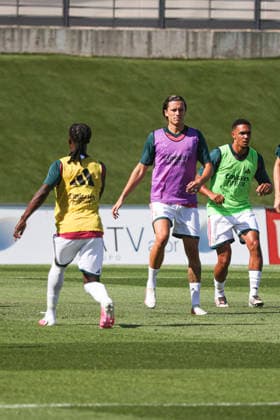 ESP: Real Madrid v AD Alcorcon Pre season match 2026 2027 Alvaro Carreras of Real Madrid is warm up before Pre season match between Real Madrid and AD Alcorcon at Estadio Alfredo Di Stefano on July 24, 2026 in Madrid, Spain. Madrid Madrid Spain Football *** ESP Real Madrid vs. AD Alcorcón, 2026–2027 Preseason Match: Álvaro Carreras of Real Madrid warms up before the preseason match between Real Madrid and AD Alcorcón at Estadio Alfredo Di Stefano on July 24, 2026, in Madrid, Spain. Madrid, Spain. Soccer Copyright: xYanx