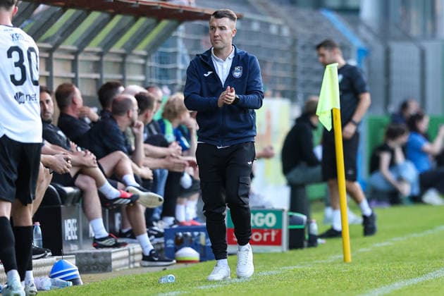 2026.07.24, xkwix, Fußball, Krombacher Westfalenpokal, FC Gütersloh - SC Wiedenbrück, NRG24 Stadion im Heidewald, 1.Runde, Saison 2026 2027: Dominik Sammer (SC Wiedenbrück Trainer) DFB regulations prohibit any use of photographs as image sequences and or quasi-video. Photo: xKamilxWilkowskixPressefotoKochx Nordrhein-Westfalen Deutschland *** July 24, 2026, xkwix, Soccer, Krombacher Westfalen Cup, FC Gütersloh vs. SC Wiedenbrück, NRG24 Stadium in Heidewald, Round 1, 2026–2027 season, Dominik Sammer, SC Wiedenbrück coach. DFB regulations prohibit any use of photographs as image sequences and or quasi-video. Photo: xKamilxWilkowskixPressefotoKochx, North Rhine-Westphalia, Germany