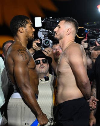 Anthony Joshua v Kristian Prenga: The Comeback Anthony Joshua v Kristian Prenga: The Comeback - Weigh In JEDDAH, SAUDI ARABIA - JULY 24: Kristian Prenga poses for a photo during the weight in ahead of his fight against Anthony Joshua on the The Comeback fight card at Jeddah Promenade on July 24, 2026 in Jeddah.