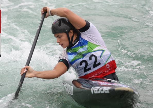 July 24, 2026, Oklahoma City, Oklahoma, USA: ELENA BORGHI of Italy during Women s Canoe semifinal on 2026 ICF Canoe Slalom World Championships, Oklahoma City, USA. ICF Canoe Slalom World Championships 2026 - Elena Borghi  - ZUMAc278 20260724_zsp_c278_009 Copyright: xMarcinxCholewinskix