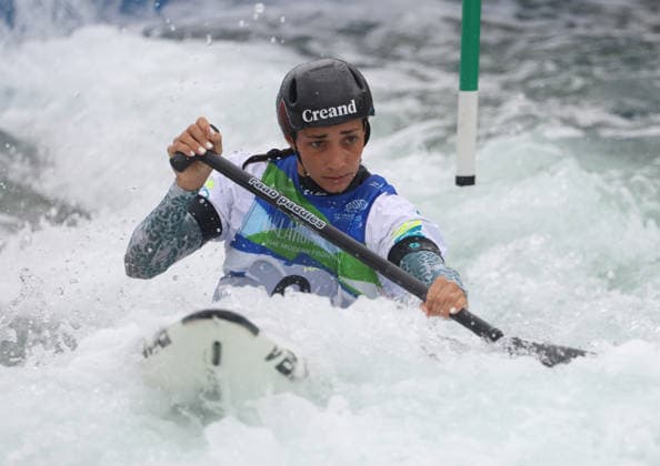 July 24, 2026, Oklahoma City, Oklahoma, USA: MONICA DORIA of Andorra during Women s Canoe semifinal on 2026 ICF Canoe Slalom World Championships, Oklahoma City, USA. ICF Canoe Slalom World Championships 2026 - Monica Doria  - ZUMAc278 20260724_zsp_c278_015 Copyright: xMarcinxCholewinskix