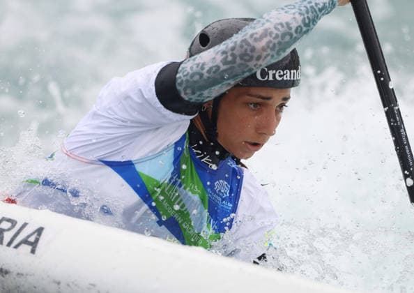 July 24, 2026, Oklahoma City, Oklahoma, USA: MONICA DORIA of Andorra during Women s Canoe semifinal on 2026 ICF Canoe Slalom World Championships, Oklahoma City, USA. ICF Canoe Slalom World Championships 2026 - Monica Doria  - ZUMAc278 20260724_zsp_c278_017 Copyright: xMarcinxCholewinskix