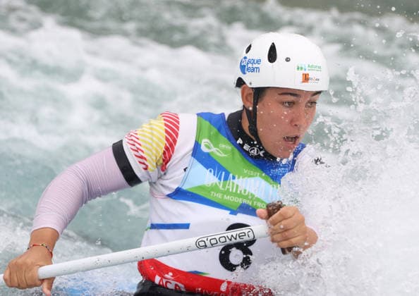 July 24, 2026, Oklahoma City, Oklahoma, USA: MIREN LAZKANO of Spain during Women s Canoe semifinal on 2026 ICF Canoe Slalom World Championships, Oklahoma City, USA. Oklahoma City USA - ZUMAc278 20260724_zsp_c278_038 Copyright: xMarcinxCholewinskix