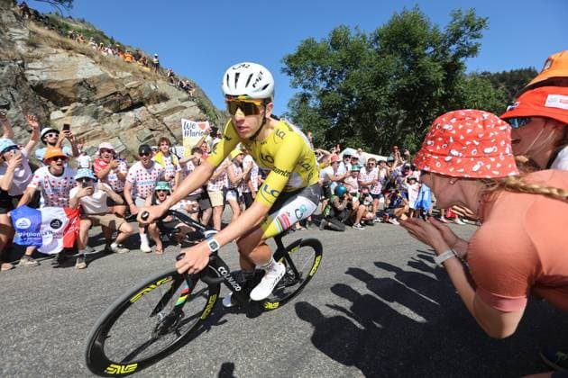 Tour de France 19ème etape PHOTOPQR LE COURRIER PICARD Haslin ; Alpe d Huez ; 24 07 2026 ; 24 07 26 Tour de France 19ème etape Gap - L Alpe d Huez Tadej Pogacar Photo Fred Haslin *** Local Caption *** Alpe d Huez 38 France  Copyright: xPHOTOPQR LExCOURRIERxPICARD MAXPxHaslinx 20260724LCP9292 20260724LCP9292