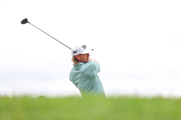 Jake Knapp of the United States hits his tee shot on the seventh tee during the second round of the 2026 3M Open at TPC Twin Cities on July 24, 2026 in Blaine, Minnesota. CSM Blaine USA - ZUMAc04_ 20260724_zma_c04_104 Copyright: xStevenxGarciax