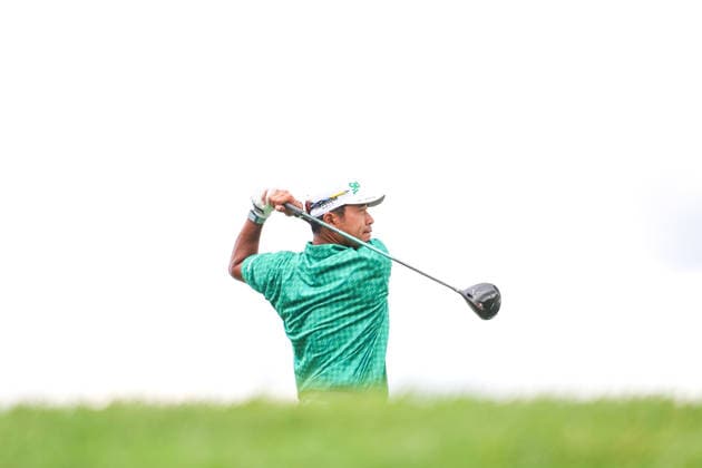 Hideki Matsuyama of Japan hits his tee shot on the seventh tee during the second round of the 2026 3M Open at TPC Twin Cities on July 24, 2026 in Blaine, Minnesota. CSM Blaine USA - ZUMAc04_ 20260724_zma_c04_112 Copyright: xStevenxGarciax