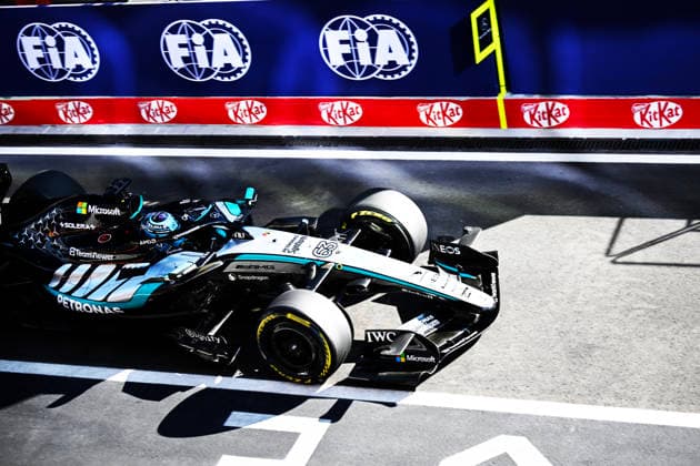 , 63 George Russell Of The Team Mercedes-Amg Petronas Formula One Teamw17,In They Face The Practice Session,During Fia Formula One World Championship, WM, Weltmeisterschaft Gp Formula 1 Hungarian Grand Prix 2026 24 Jun, Budapest Hungary (Photo by Luca Barsali DeFodi Images) - *** , 63 George Russell of the Mercedes AMG Petronas Formula One Team in the W17, as they take part in the practice session during the FIA Formula One World Championship, Formula 1 Hungarian Grand Prix 2026, June 24, Budapest, Hungary. Photo by Luca Barsali, DeFodi Images