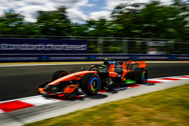 01 Lando Norris Of The Team Mclaren Mastercard F1 Team Mercedes Mcl40,In They Face The Practice Session,During Fia Formula One World Championship, WM, Weltmeisterschaft Gp Formula 1 Hungarian Grand Prix 2026 24 Jun, Budapest Hungary (Photo by Luca Barsali DeFodi Images) - *** 01 Lando Norris of the McLaren Mastercard F1 Team in the Mercedes MCL40 during the practice session at the 2026 FIA Formula One World Championship Hungarian Grand Prix on June 24 in Budapest, Hungary. Photo by Luca Barsali, DeFodi Images