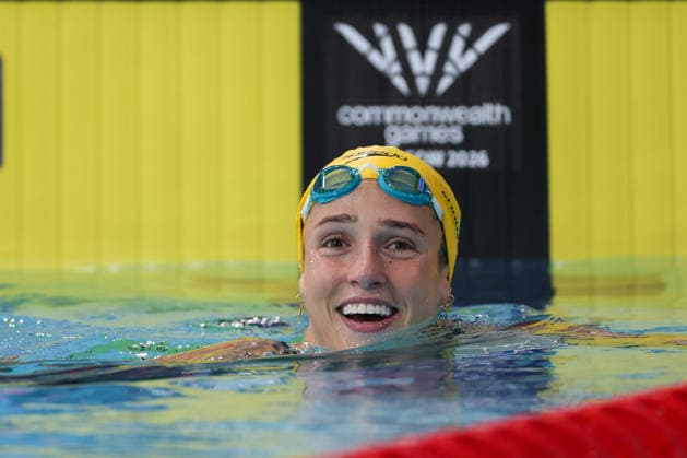July 24, 2026, Glasgow, Scotland, Great Britain: JENNA FORRESTER of Australia reacts to winning the Women s 200m Backstroke Final of the Commonwealth Games Glasgow 2026 at the Tollcross International Swimming Centre in Glasgow, Scotland Glasgow Great Britain - ZUMAc179 20260724_zep_c179_344 Copyright: xMickaelxChavetx