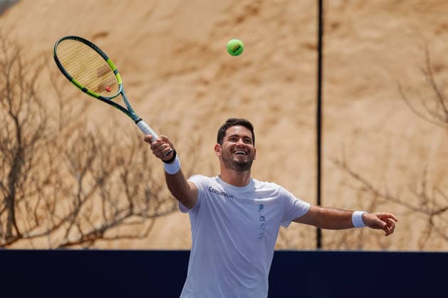 LOS CABOS TENNIS OPEN 2026 LOS CABOS TENNIS OPEN 2026 24072026 LOS CABOS, MEXICO. Action photo of Nicolas Mejia of Colombia, during a training session at the Cabo Sports Complex, prior to the start of the Los Cabos Tennis Open 2026 in Baja California, Mexico. Foto accion de Nicolas Mejia of Colombia, durante una sesion de entrenamiento en el Cabo Sports Complex, previa al arranque del Los Cabos Tennis Open 2026 en Baja California, Mexico. PHOTO BY IMAGENSHOP AGENCIA FOTOGRAFICA LOS CABOS BAJA CALOFORNIA MEXICO *** LOS CABOS TENNIS OPEN 2026 LOS CABOS TENNIS OPEN 2026 24072026 LOS CABOS, MEXICO Action photo of Nicolas Mejia of Colombia during a training session at the Cabo Sports Complex prior to the start of the 2026 Los Cabos Tennis Open in Baja California, Mexico Action photo of Nicolas Mejia of Colombia, during a training session at the Cabo Sports Complex, ahead of the start of the 2026 Los Cabos Tennis Open in Baja California, Mexico PHOTO BY IMAGENSHOP PHOTO AGENCY LOS CABOS BAJA CALIFORNIA MEXICO Copyright: xIMAGENSHOPxAGENCIAxFOTOGRAFICAx