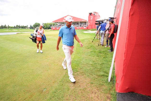 Scottie Scheffler of the United States walks off the 17th hole during the second round of the 2026 3M Open at TPC Twin Cities on July 24, 2026 in Blaine, Minnesota. CSM Blaine USA - ZUMAc04_ 20260724_zma_c04_139 Copyright: xStevenxGarciax