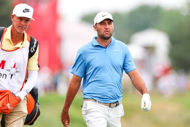 Scottie Scheffler of the United States walks on the 17th hole during the second round of the 2026 3M Open at TPC Twin Cities on July 24, 2026 in Blaine, Minnesota. CSM Blaine USA - ZUMAc04_ 20260724_zma_c04_143 Copyright: xStevenxGarciax
