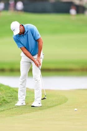 Scottie Scheffler of the United States putts on the 17th green during the second round of the 2026 3M Open at TPC Twin Cities on July 24, 2026 in Blaine, Minnesota. CSM Blaine USA - ZUMAc04_ 20260724_zma_c04_148 Copyright: xStevenxGarciax
