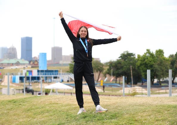 July 24, 2026, Oklahoma City, Oklahoma, USA: KLAUDIA ZWOLINSKA of Poland bronze medalist of Women s Canoe on 2026 ICF Canoe Slalom World Championships, Oklahoma City, USA. Oklahoma City USA - ZUMAc278 20260724_zsp_c278_051 Copyright: xMarcinxCholewinskix