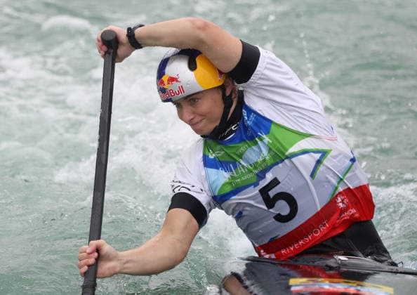July 24, 2026, Oklahoma City, Oklahoma, USA: ZUZANA PANKOVA of Slovakia during Women s Canoe semifinal on 2026 ICF Canoe Slalom World Championships, Oklahoma City, USA. Oklahoma City USA - ZUMAc278 20260724_zsp_c278_056 Copyright: xMarcinxCholewinskix