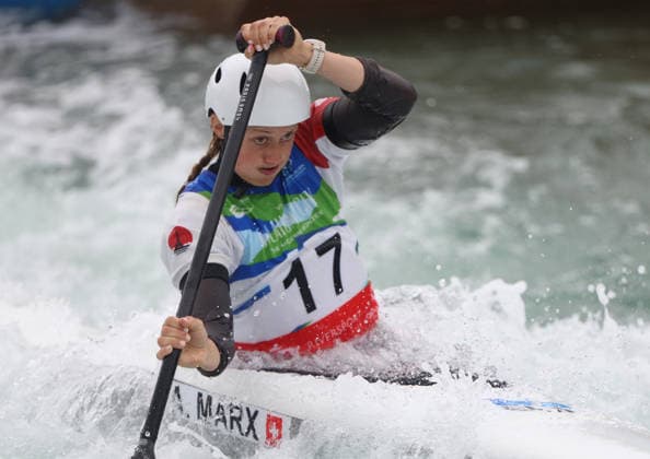 July 24, 2026, Oklahoma City, Oklahoma, USA: ALENA MARX of Switzerland during Women s Canoe semifinal on 2026 ICF Canoe Slalom World Championships, Oklahoma City, USA. Oklahoma City USA - ZUMAc278 20260724_zsp_c278_054 Copyright: xMarcinxCholewinskix