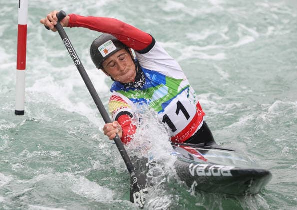 July 24, 2026, Oklahoma City, Oklahoma, USA: NURIA VILARRUBLA of Spain during Women s Canoe semifinal on 2026 ICF Canoe Slalom World Championships, Oklahoma City, USA. Oklahoma City USA - ZUMAc278 20260724_zsp_c278_063 Copyright: xMarcinxCholewinskix