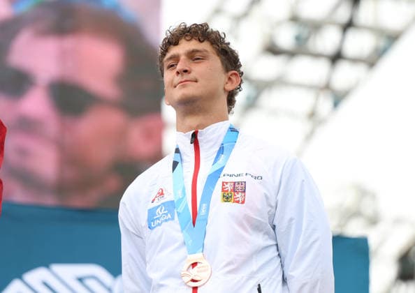 July 24, 2026, Oklahoma City, Oklahoma, USA: LUKAS KRATOCHVIL of Czech Republic bronze medalist of Men s Canoe on 2026 ICF Canoe Slalom World Championships, Oklahoma City, USA. Oklahoma City USA - ZUMAc278 20260724_zsp_c278_078 Copyright: xMarcinxCholewinskix